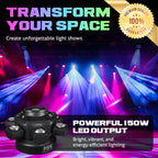 🎉Multi-Beam LED Atmosphere Light – 16 Colors, Remote Control & Easy Installation📦