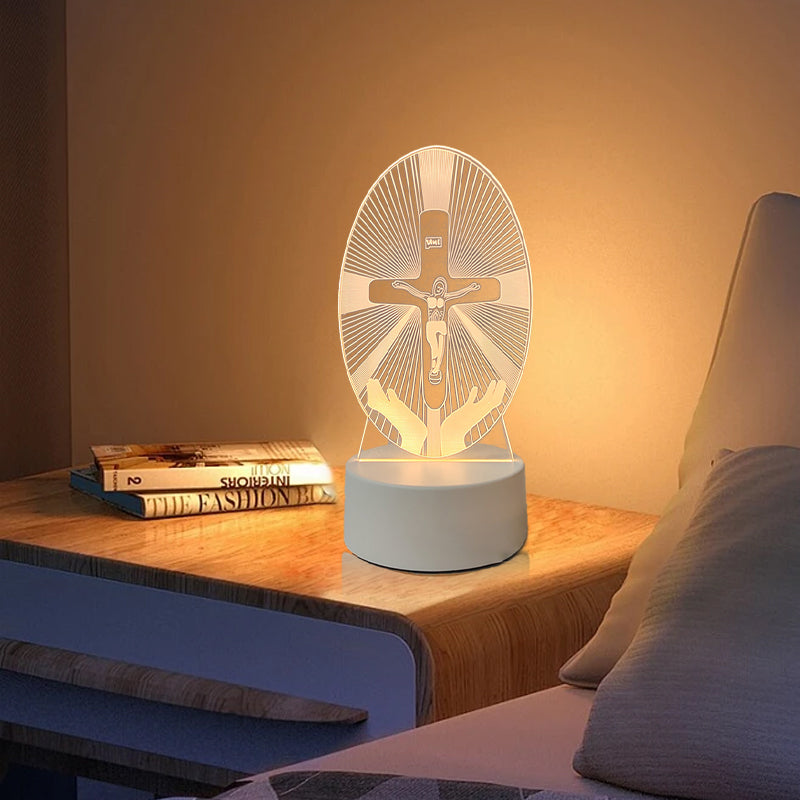 📢📢Jesus 3D Night Lamp & Religious Gifts