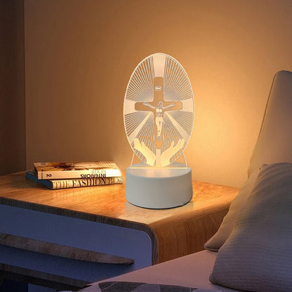 📢📢Jesus 3D Night Lamp & Religious Gifts