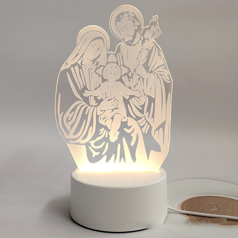 📢📢Jesus 3D Night Lamp & Religious Gifts