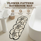 Flower Pattern Quick-Dry Bathroom Mat