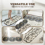 Flower Pattern Quick-Dry Bathroom Mat