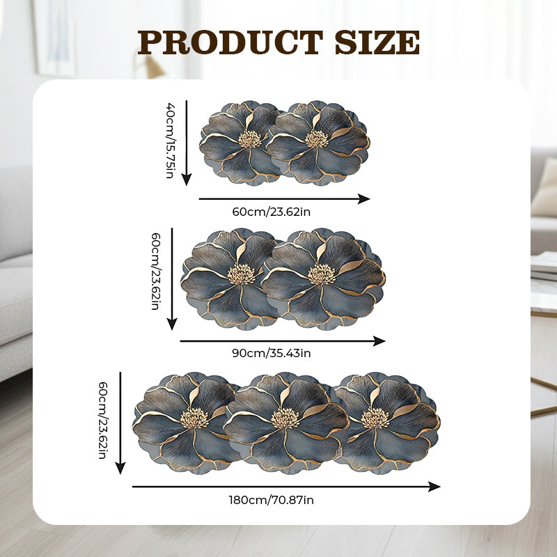 Flower Pattern Quick-Dry Bathroom Mat