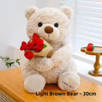 💖Animal Bear Gift with Rose Flower Bouquet