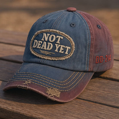 🔥NOT DEAD YET Vintage Washed Baseball Cap