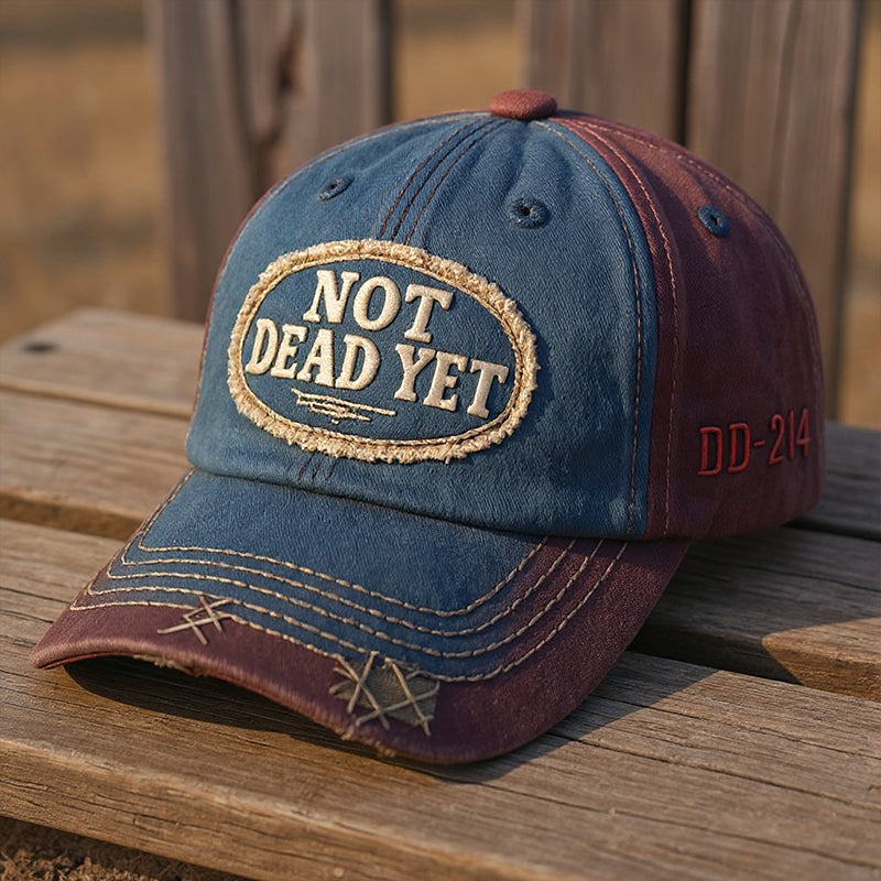 🔥NOT DEAD YET Vintage Washed Baseball Cap