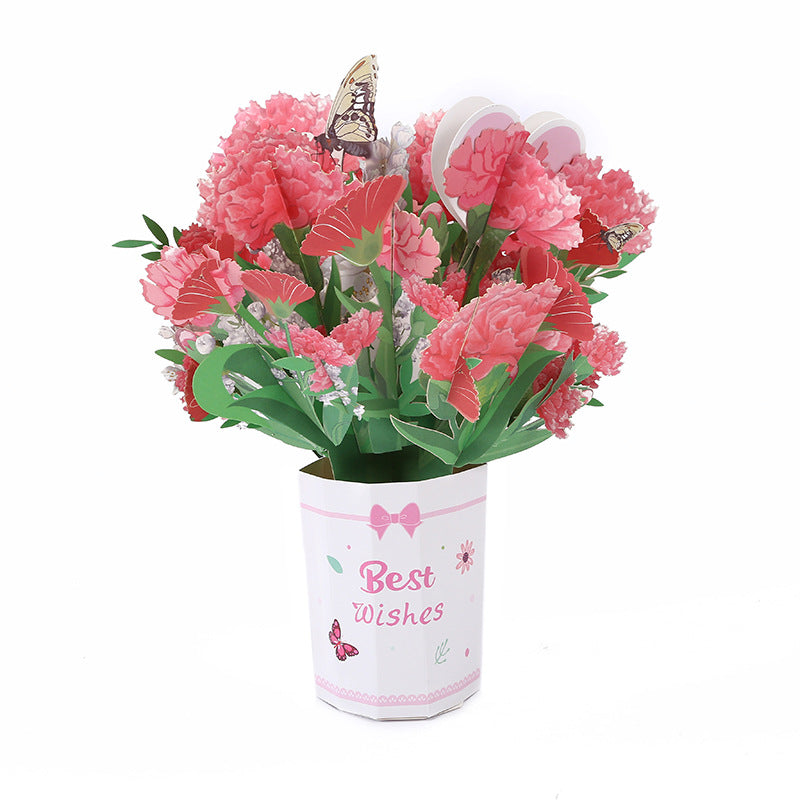 3D Pop-Up Bouquet Greeting Card
