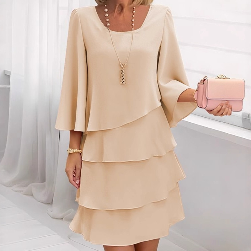 💃Women's Tiered Ruffle Dress with Flared Sleeves