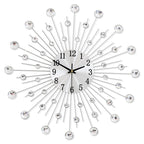 ✨🕰️ Creative Rhinestone Wall Clock – Silent, Minimalist Luxury for Living Room, Dining & Entryway! 💎🏡
