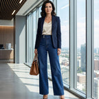 Women's High-Waist Wide-Leg Jeans