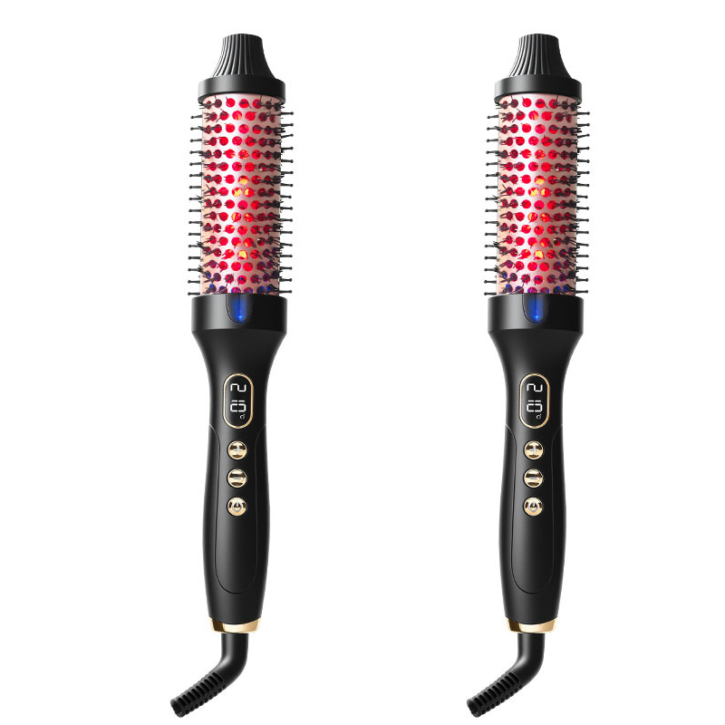 2-in-1 Hair Straightener & Curler Heated Comb