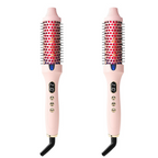 2-in-1 Hair Straightener & Curler Heated Comb