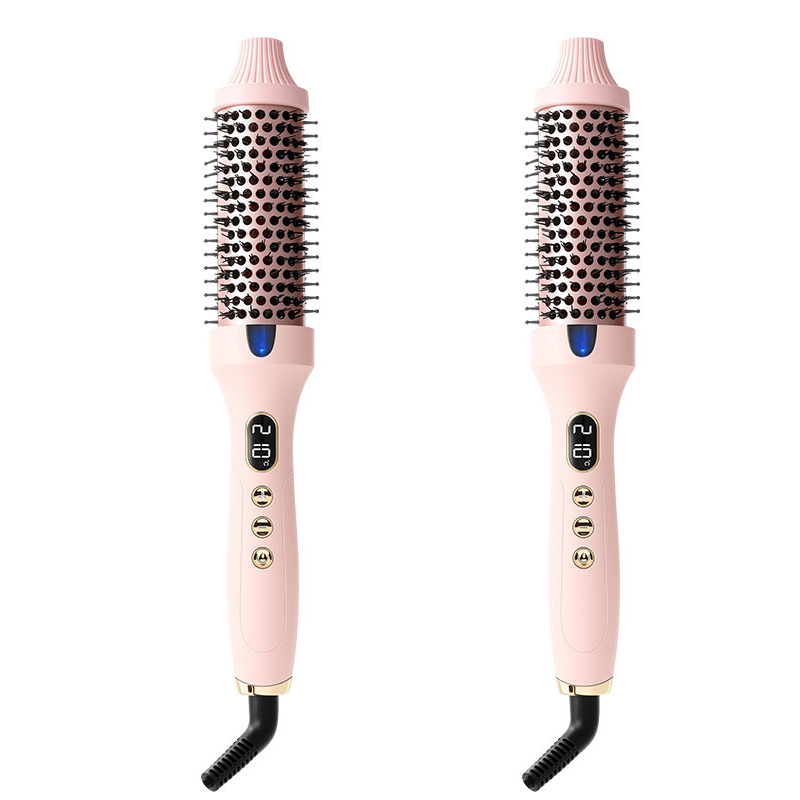 2-in-1 Hair Straightener & Curler Heated Comb