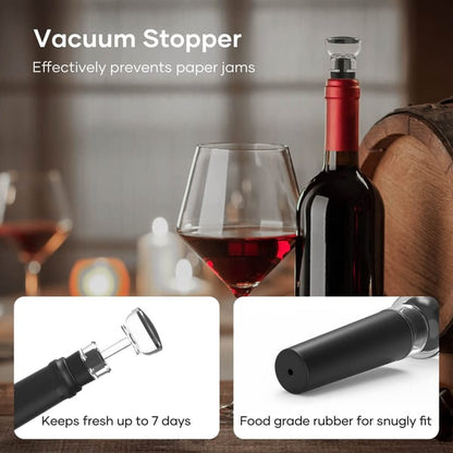 Electric Wine Opener Set - USB Rechargeable Corkscrew with 6 Accessories🍷🤹
