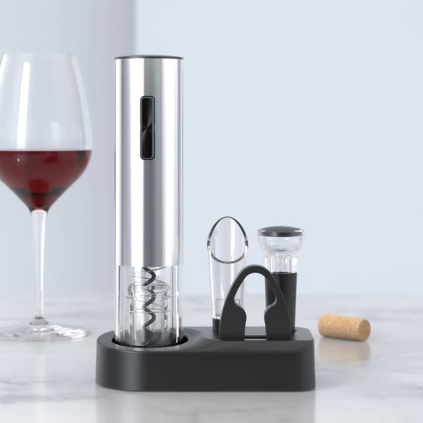 Electric Wine Opener Set - USB Rechargeable Corkscrew with 6 Accessories🍷🤹
