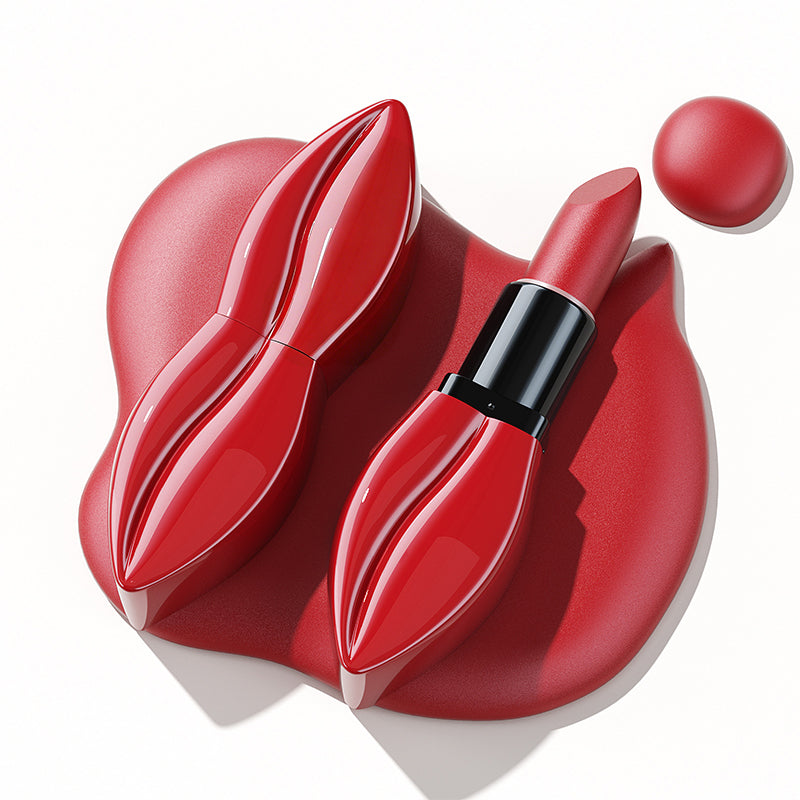 Long-Lasting Lip-Shaped Matte Lipstick