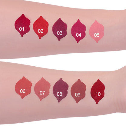 Long-Lasting Lip-Shaped Matte Lipstick