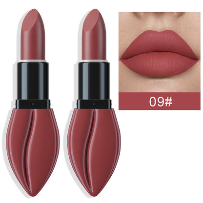 Long-Lasting Lip-Shaped Matte Lipstick