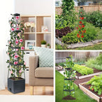 Garden Raised Bed Planter Boxes with Trellis