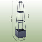 Garden Raised Bed Planter Boxes with Trellis