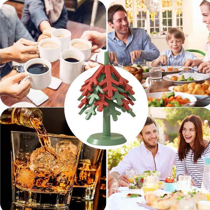 2-in-1 Christmas Tree Silicone Trivet