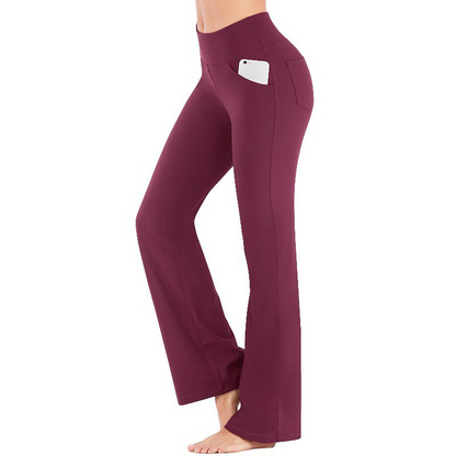 Women's High Waisted Stretchy Flare Pants