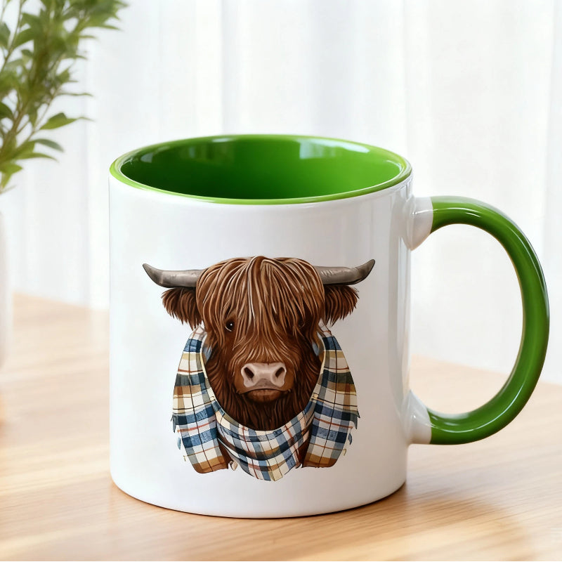 Highland Cow Ceramic Coffee Mug