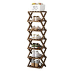 Durable Foldable Bamboo Shoe Rack