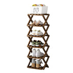 Durable Foldable Bamboo Shoe Rack