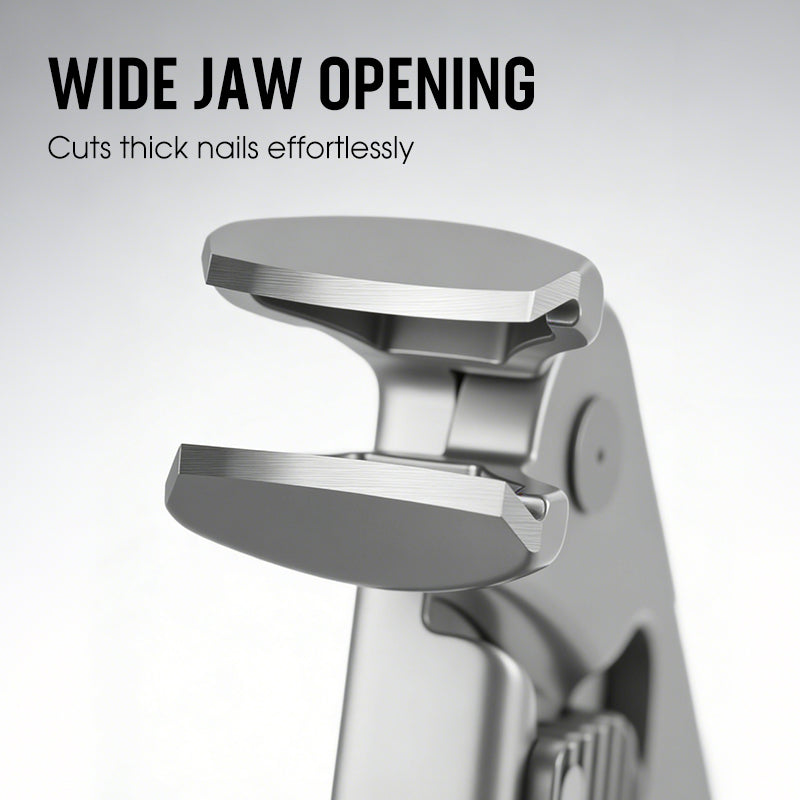 🔥Curved Stainless Steel Nail Clippers – Ergonomic and easy for seniors to use