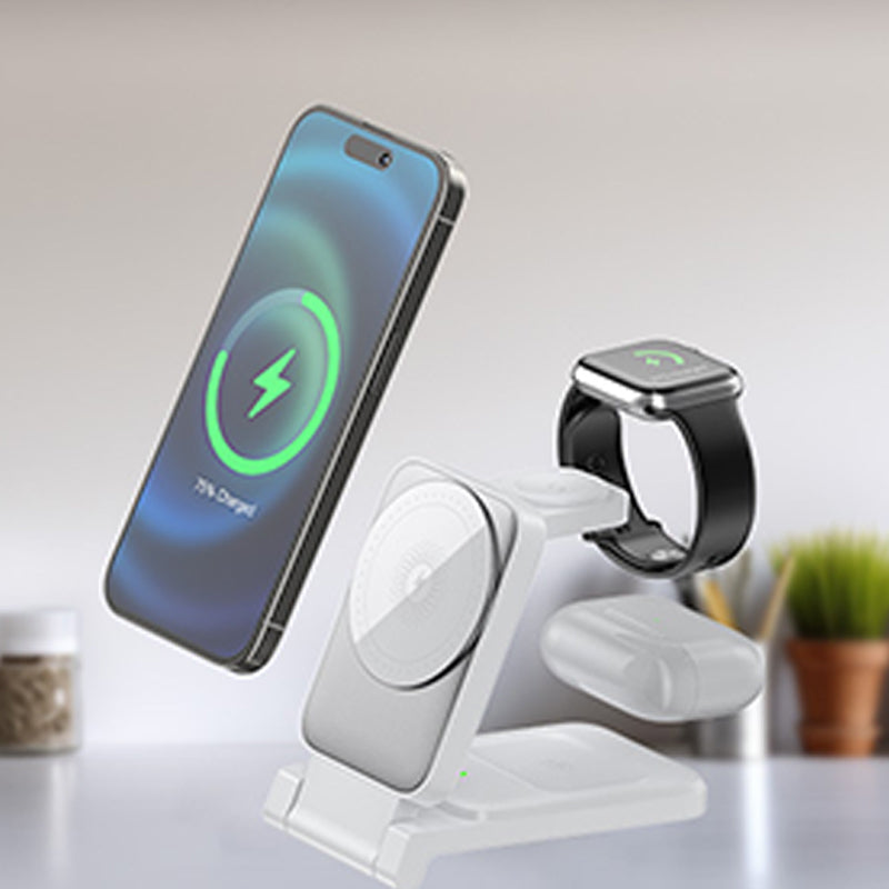 🔥3-in-1 Foldable Magnetic Wireless Charger