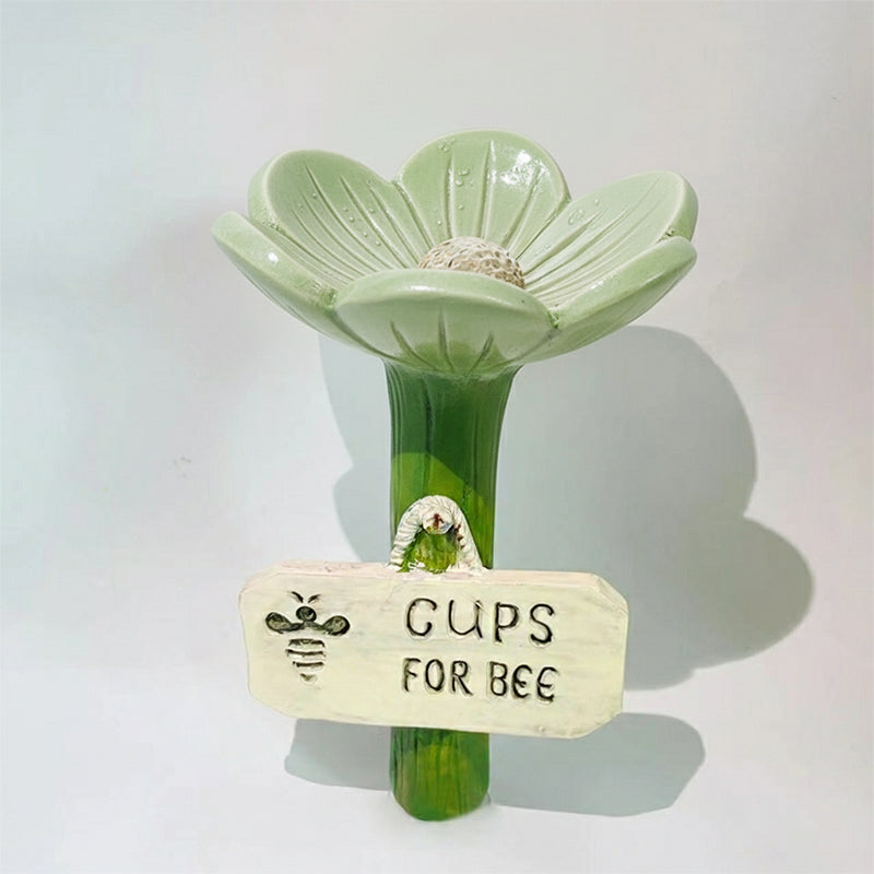 Flower-Shaped Bee Waterer Garden Stake