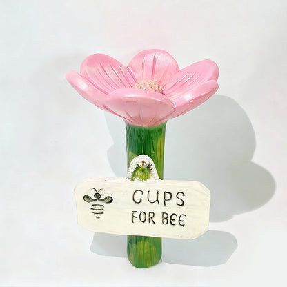 Flower-Shaped Bee Waterer Garden Stake