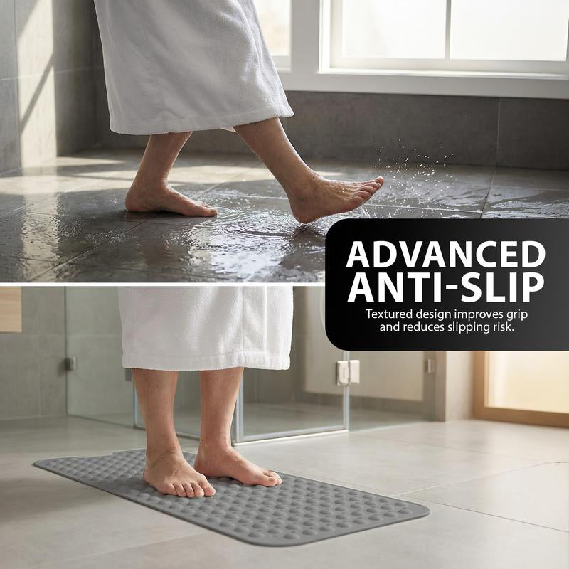 🔥 40"x16" Non-Slip Bathtub Mat with Suction Cups