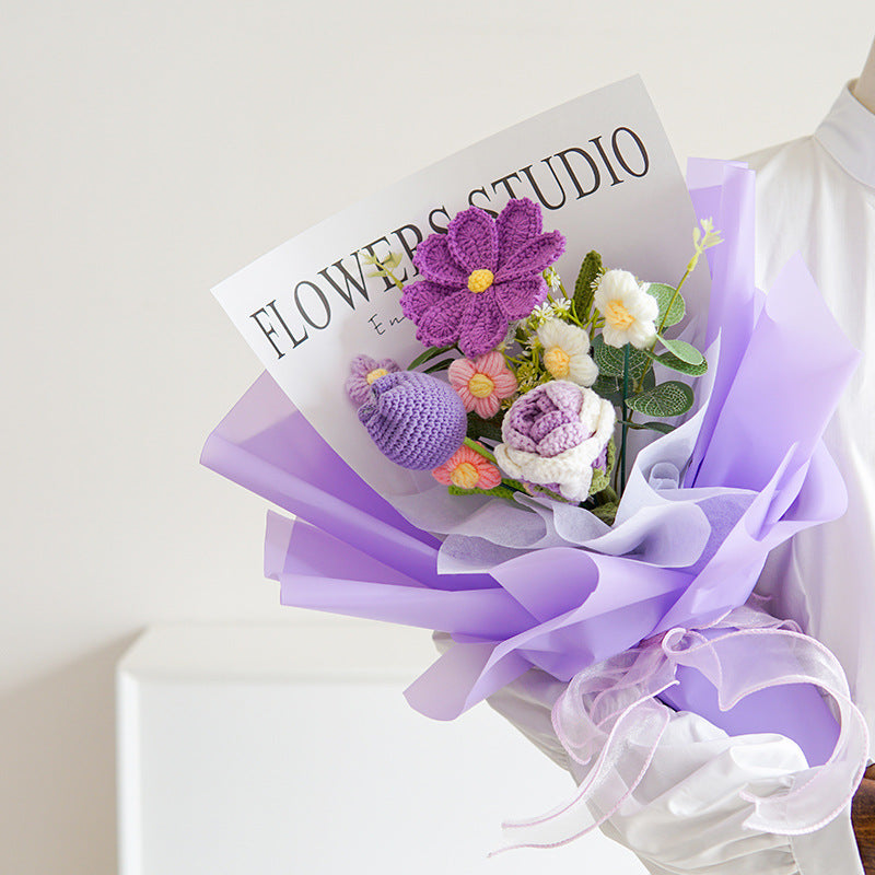 🔥Handmade Delicate Crochet Flower Bouquet