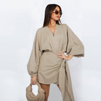 Women's V-Neck Wrap Dress