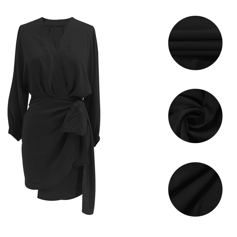 Women's V-Neck Wrap Dress