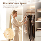 👕360° Swivel Multi-Hook Wardrobe Organizer