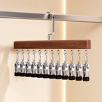 👕360° Swivel Multi-Hook Wardrobe Organizer