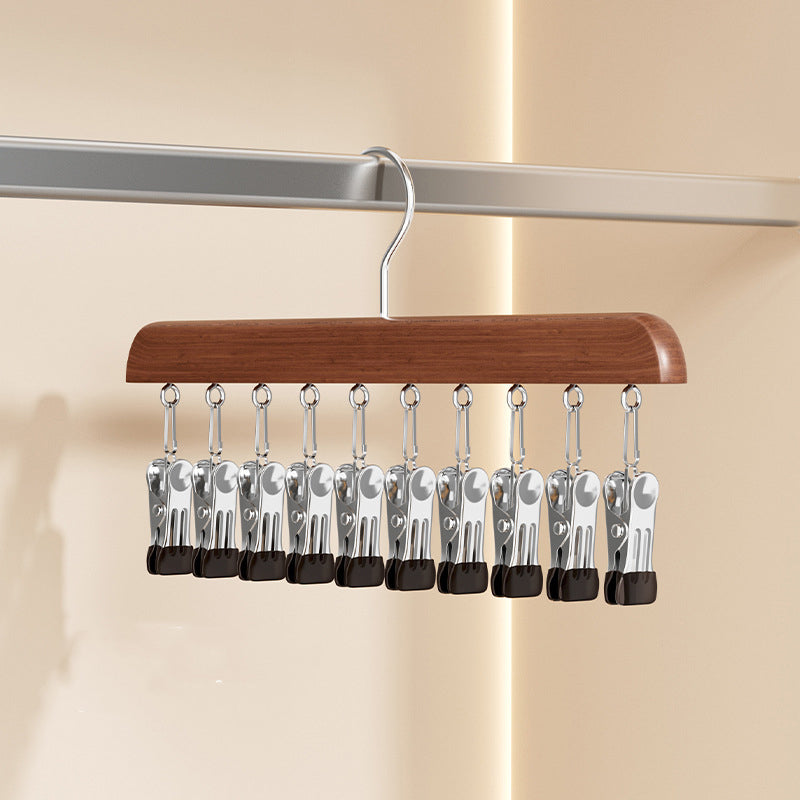 👕360° Swivel Multi-Hook Wardrobe Organizer