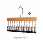 👕360° Swivel Multi-Hook Wardrobe Organizer