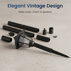 Vintage Solar-Powered Hexagonal Garden Lights