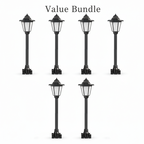 Vintage Solar-Powered Hexagonal Garden Lights