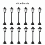 Vintage Solar-Powered Hexagonal Garden Lights