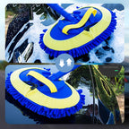 🚗 🧽 Durable Aluminum Long Handle Telescopic Car Wash Mop – Soft Microfiber, Scratch-Free & Adjustable Length ✨