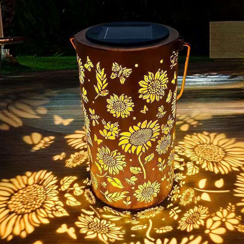 🔥Hanging Solar Shadow Lantern with Hollow Design