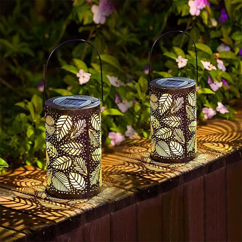 🔥Hanging Solar Shadow Lantern with Hollow Design