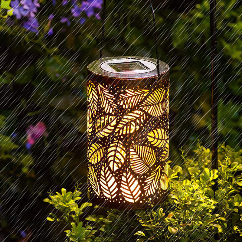 🔥Hanging Solar Shadow Lantern with Hollow Design