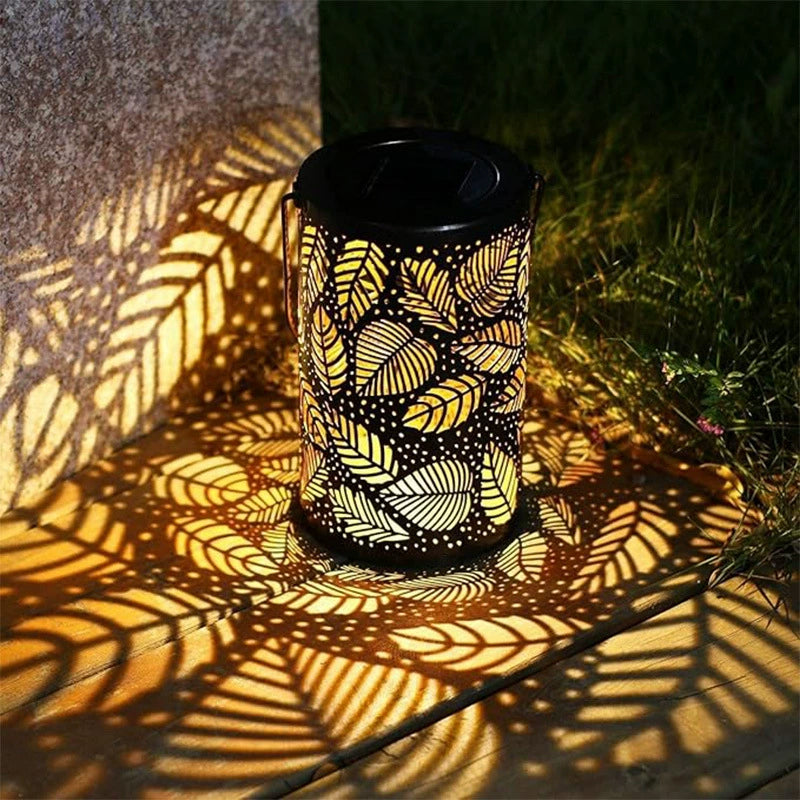 🔥Hanging Solar Shadow Lantern with Hollow Design
