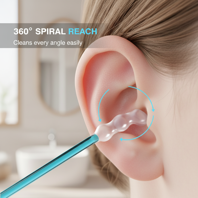 🥳Buy 1 Get 1 Free🦻 Reusable Earwax Remover with Soft Adhesive Tips – Removes wax effectively without cotton mess 🧼👂